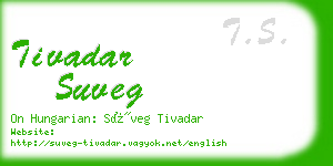 tivadar suveg business card